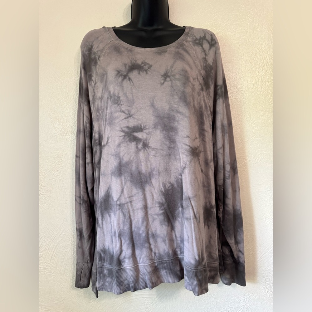 JoyLab Gray Tie-Dye Sweatshirt 0107